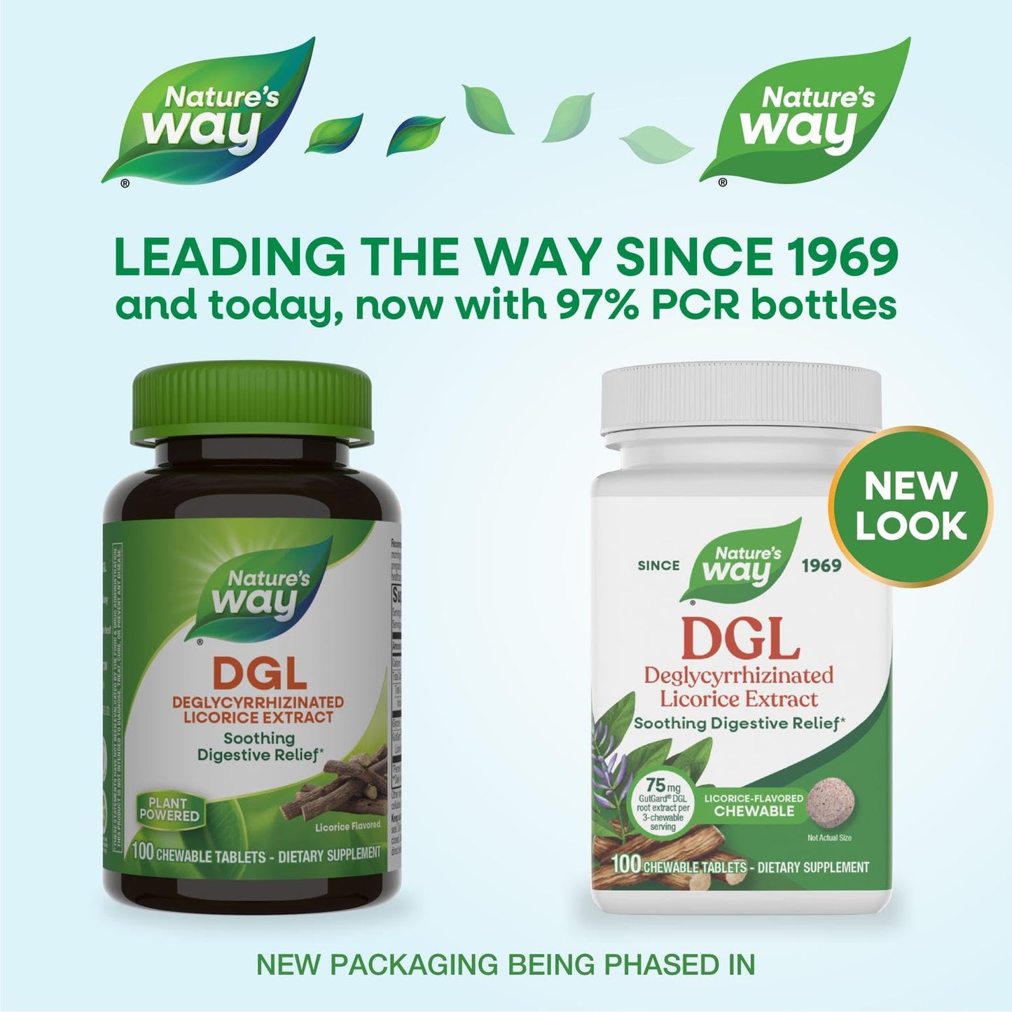 Nature's Way DGL Chewable Tablets – Soothing Digestive Relief*, Gluten Free, 100 Tablets
