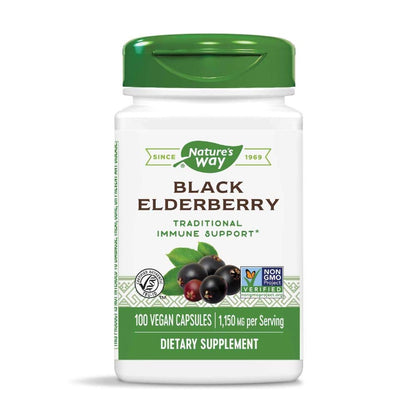Nature's Way Elderberry 100 Caps Pack of 2 – Immune Support