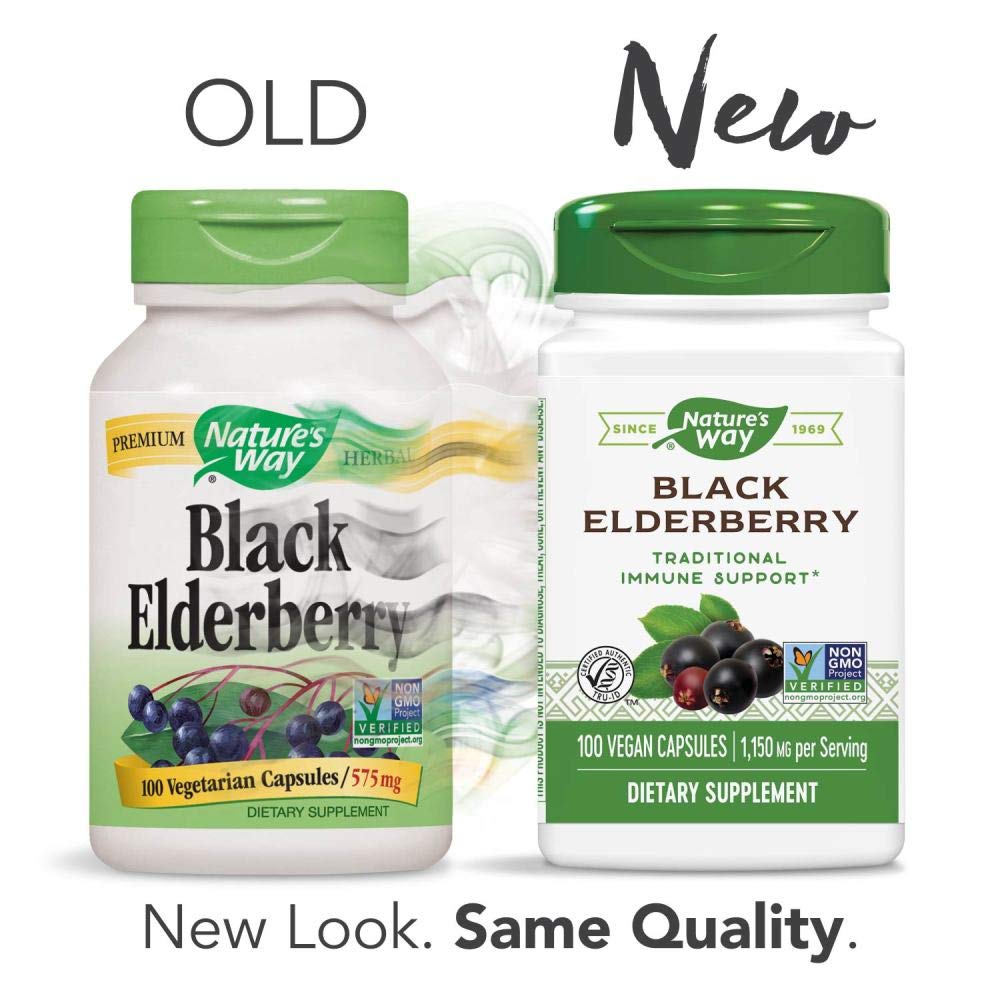 Nature's Way Elderberry 100 Caps Pack of 2 – Immune Support