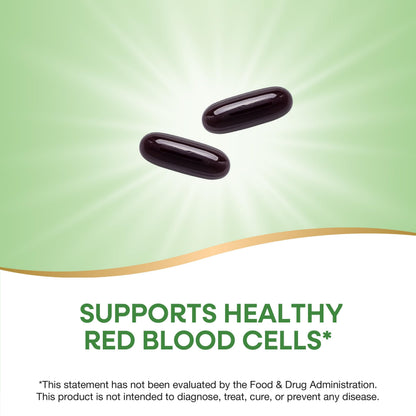 Nature's Way Energizing Iron - Red Blood Cell Support | 8 mg Iron, 200 mcg B12 | Gluten Free