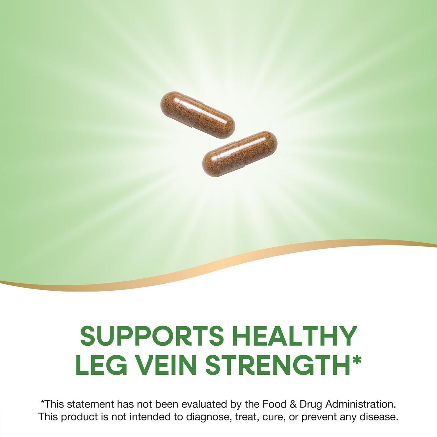 Nature's Way Leg Veins - 6-Herb Blend with Horse Chestnut & Dandelion, Gluten Free, 120 Vegan Capsules