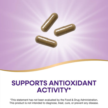 Nature's Way Olive Leaf 1,500 mg per 3-Capsule Serving – Antioxidant Support | Vegan, Non-GMO, Gluten Free