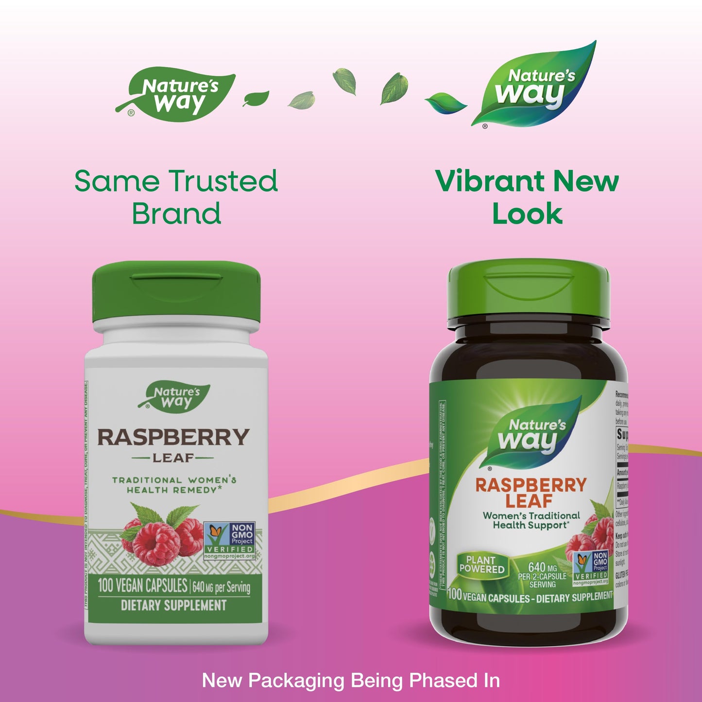 Nature's Way Raspberry Leaf - Traditional Women's Wellness Supplement | Plant-Based, Vegan, Gluten-Free