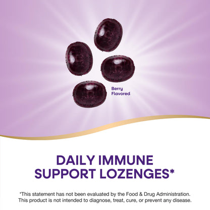 Nature's Way Sambucus Immune Lozenges – On-the-Go Immunity, Zinc & Vitamin C | Vegan & Gluten-Free | 24 Count