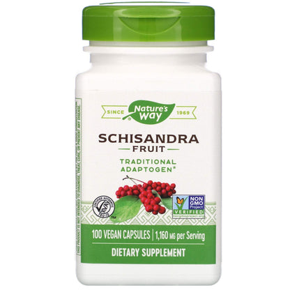 Nature's Way Schisandra Fruit – 100 Capsules
