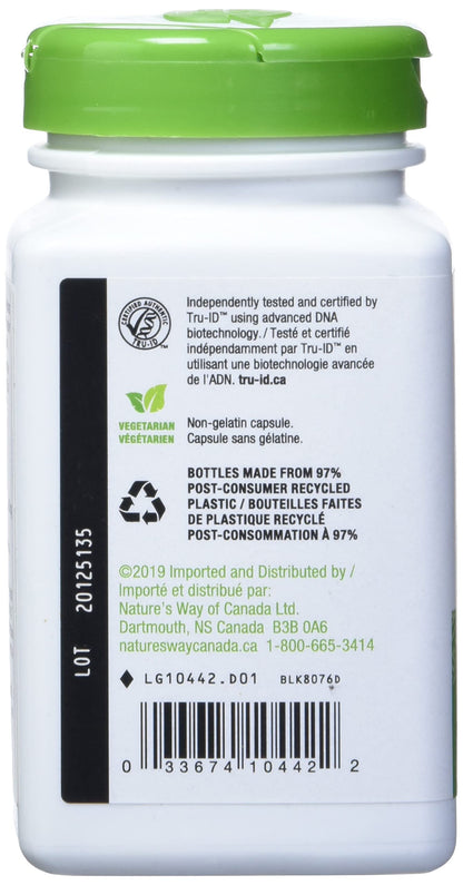 Nature's Way Slippery Elm Bark - 100 Vegetarian Capsules (2 Pack) | TRU-ID Certified, Non-GMO Project Verified