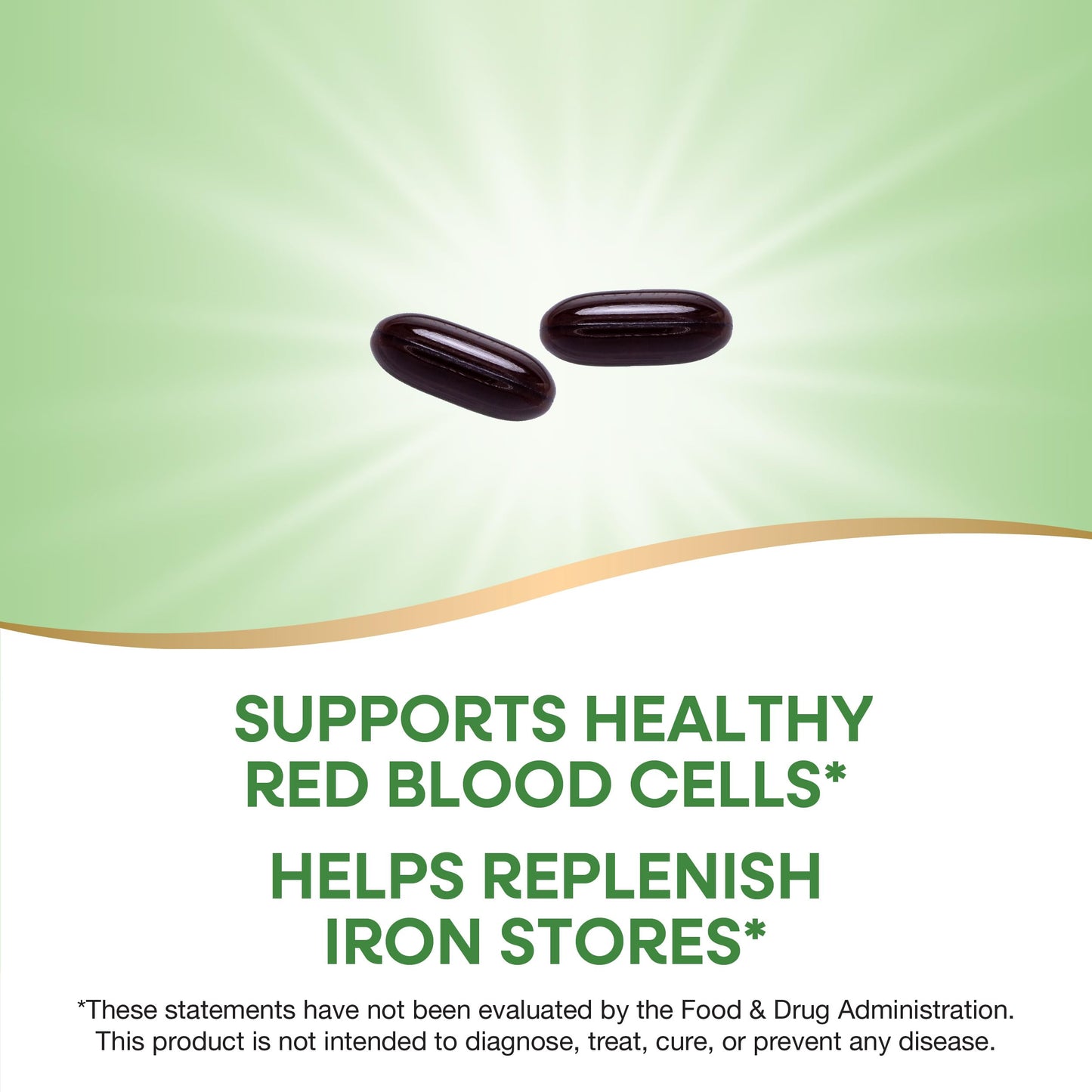 Nature's Way Ultimate Iron - Supports Healthy Red Blood Cells & Cellular Energy | 50 mg per 2-Softgel Serving | Gluten-Free | 90 Softgels