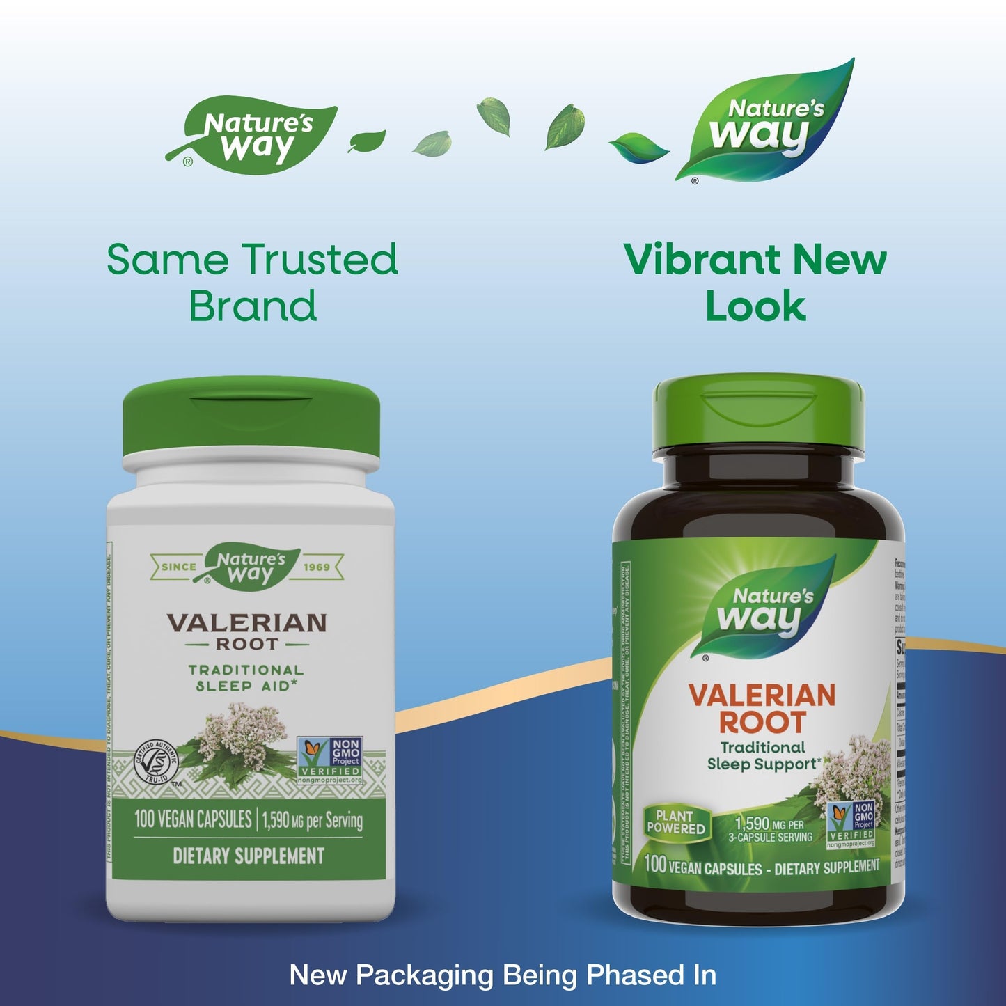 Nature's Way Valerian Root - Traditional Sleep Support* | Non-GMO, Gluten Free, Vegan | 100 Capsules (Packaging May Vary)