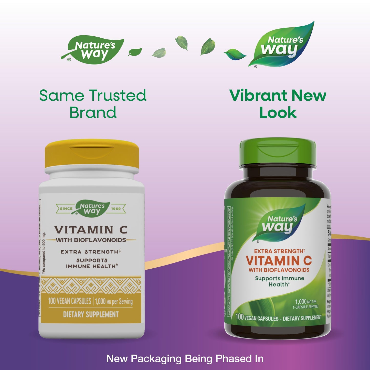 Nature's Way Extra Strength Vitamin C with Bioflavonoids 1000 mg – Immune Support & Collagen Health, 100 Vegan Capsules