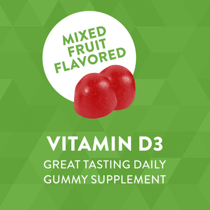 Nature's Way Vitamin D3 Gummies 2000 IU – Immune & Bone Support, 120 Count