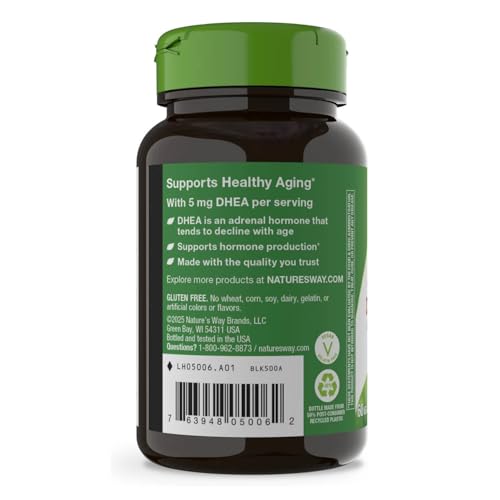 Nature's Way Youthful You DHEA 5 mg - 2 Pack | Supports Healthy Aging & Hormone Production