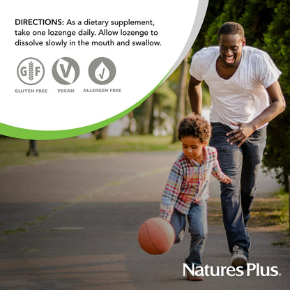 Natures Plus B12 Lozenges (Methylcobalamin) 1000 mcg – Raspberry – 30 Servings