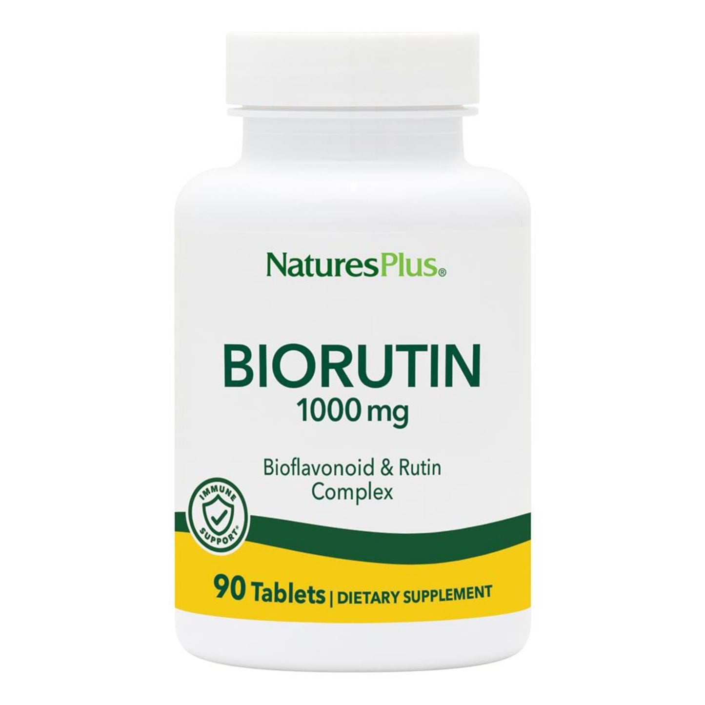 Natures Plus Biorutin 1000 mg – 90 Tablets | Bioflavonoid & Rutin Complex