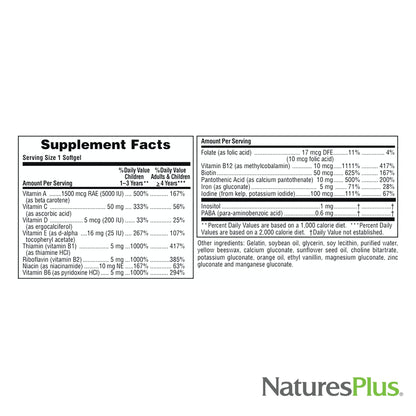 Natures Plus Children's Vita-Gels – 90 Softgels, Gluten-Free