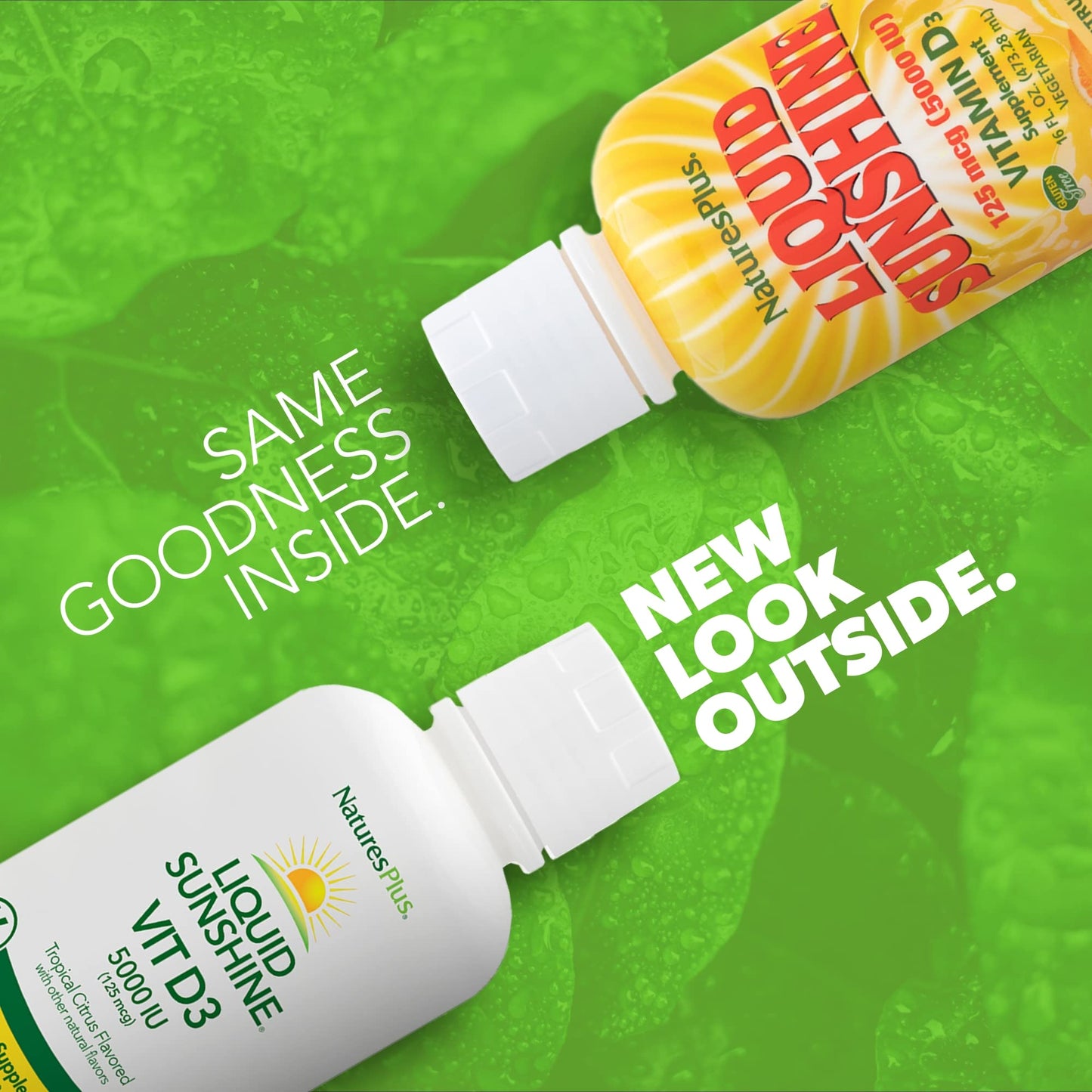 Natures Plus Liquid Sunshine Vitamin D3 5000 IU – 16 oz (32 Servings) – Tropical Citrus