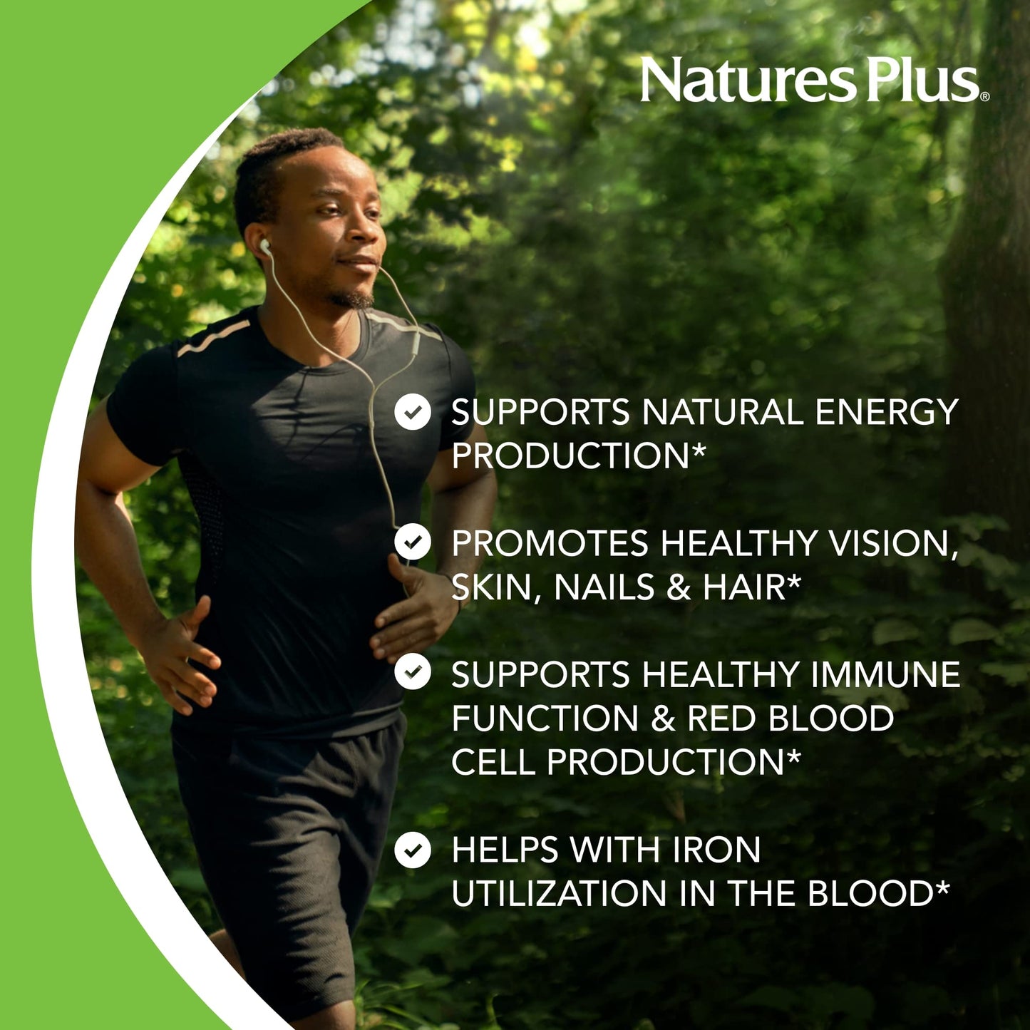 Natures Plus Vitamin B2 (Riboflavin) 100 mg – 90 Vegetarian Tablets