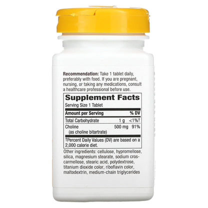 Nature’s Way 500 mg Choline – 100 Count | Brain Support Supplement