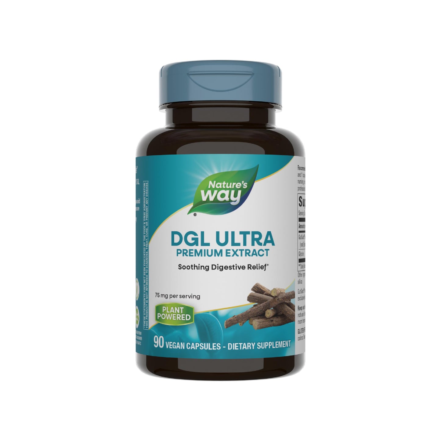 Nature's Way DGL Ultra Licorice Root Extract with GutGard – 75 mg, 90 Vegan Capsules
