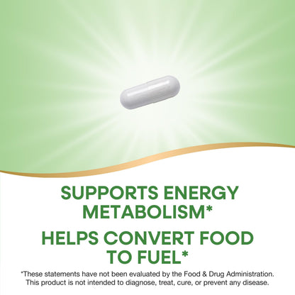 Nature's Way Vitamin B1 100 mg Thiamin HCl – High Potency, Gluten Free, 100 Caps (Packaging May Vary)
