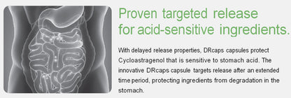 Nature'sbliss Cycloastragenol 99% - Stomach Acid Protected, Made in USA, 5mg, 180 Caps