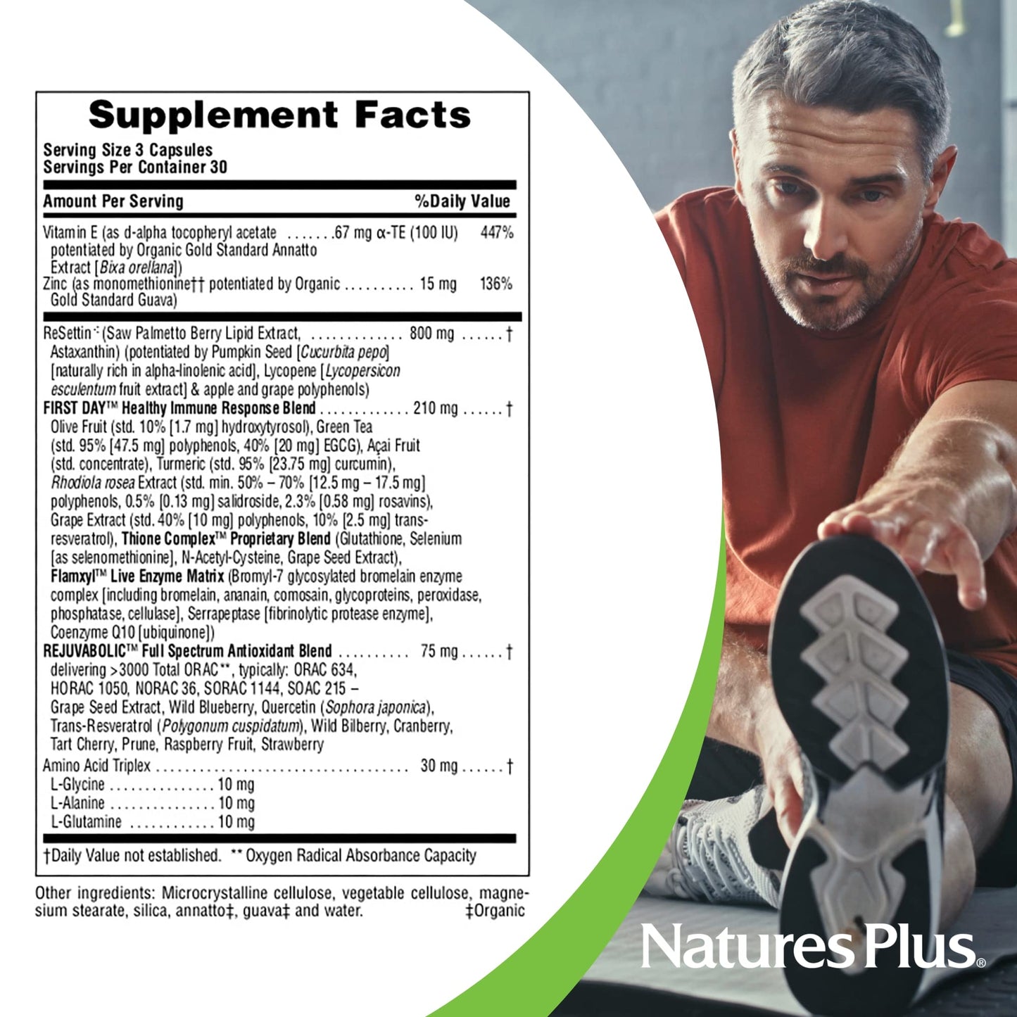 NaturesPlus AgeLoss Prostate Support - 90 Capsules | Gluten Free & Vegetarian