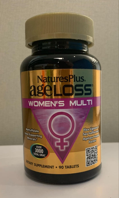 NaturesPlus AgeLoss Women’s Multi – 90 Tablets (30 Servings) | Anti-Aging Multivitamin, Menopausal Support, Gluten-Free