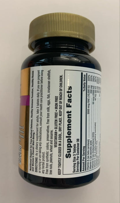 NaturesPlus AgeLoss Women’s Multi – 90 Tablets (30 Servings) | Anti-Aging Multivitamin, Menopausal Support, Gluten-Free