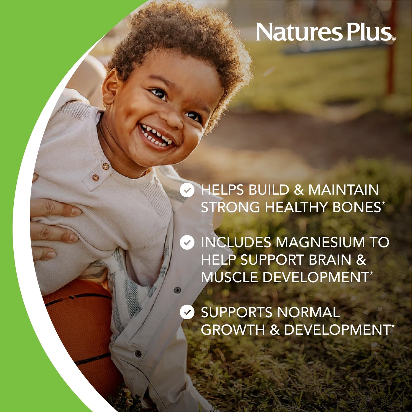 NaturesPlus Animal Parade Calcium Vanilla Sundae - 90 Chewable Tablets | Vegan, Gluten Free