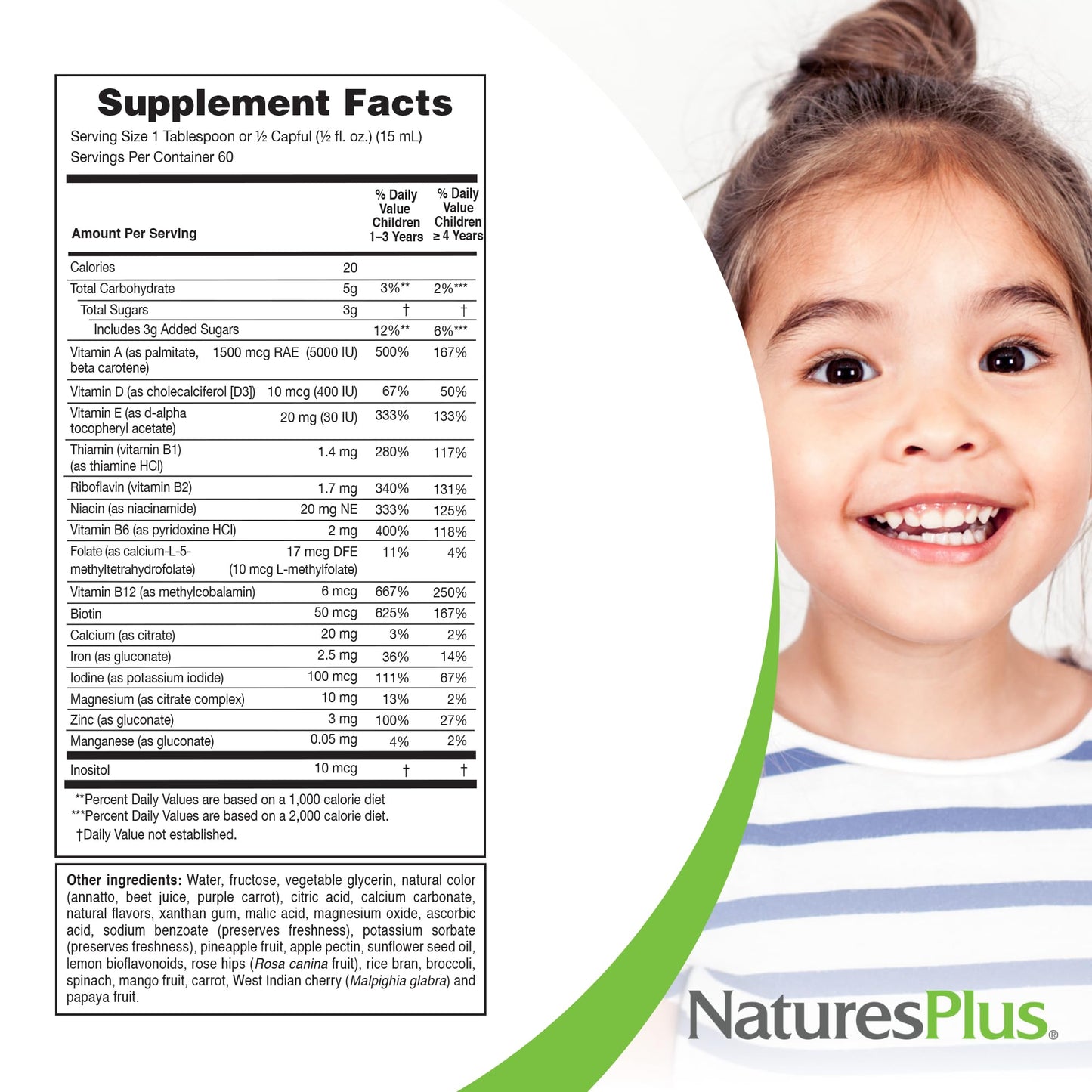 NaturesPlus Animal Parade Kids Liquid Multivitamin – Tropical Berry, 30 oz x2
