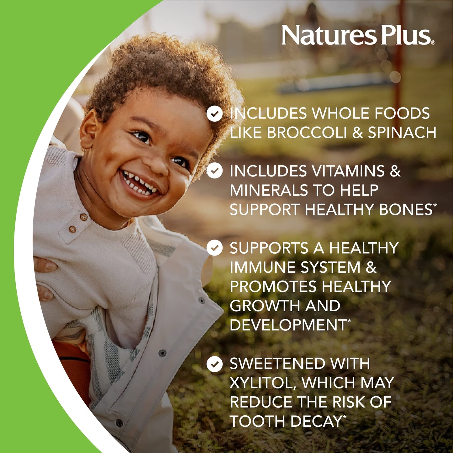 NaturesPlus Animal Parade Sugar-Free Kids Multivitamin - 2 Pack (90 Chewables) Cherry, Grape & Orange