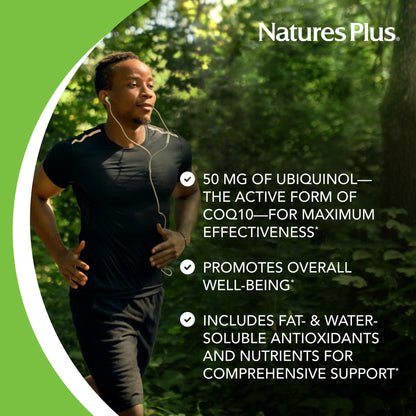 NaturesPlus Beyond CoQ10 50 mg - 30 Softgels | High-Strength Ubiquinol