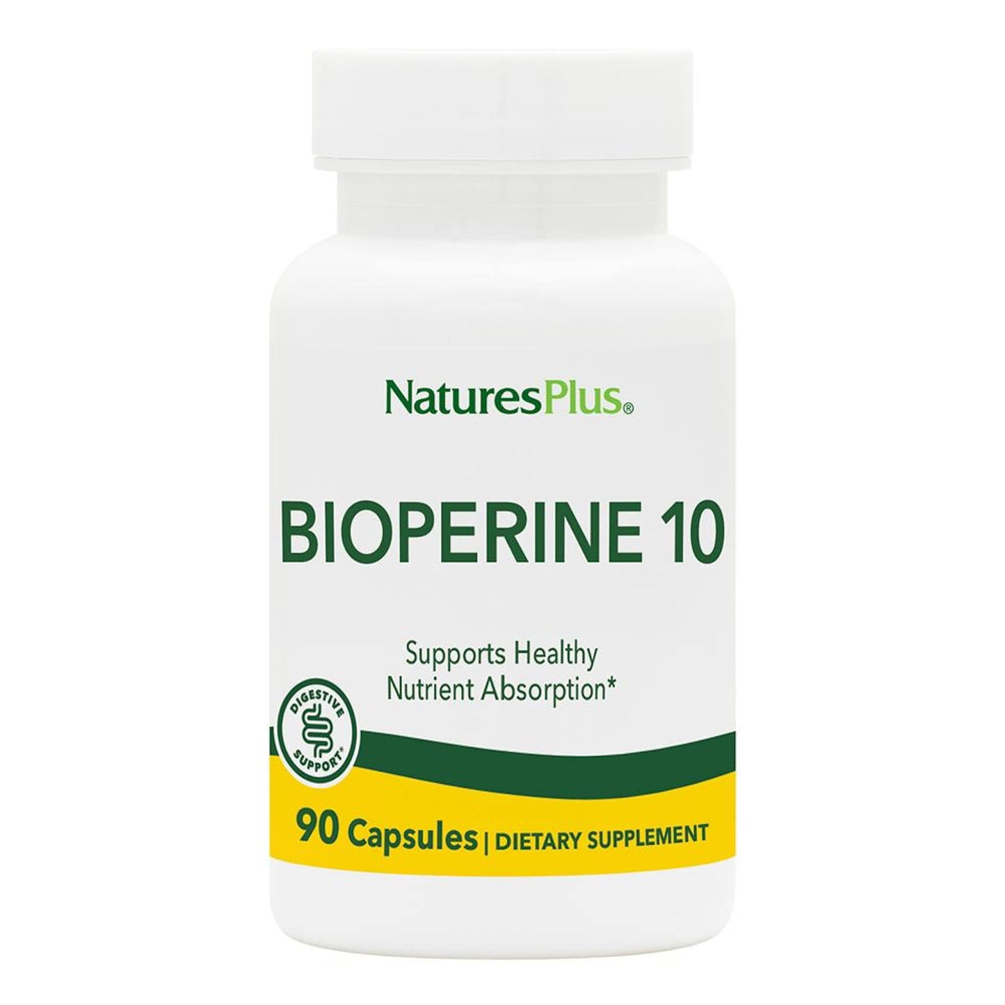NaturesPlus Bioperine 10, 90 Capsules – Vegan, Gluten Free, 90 Servings