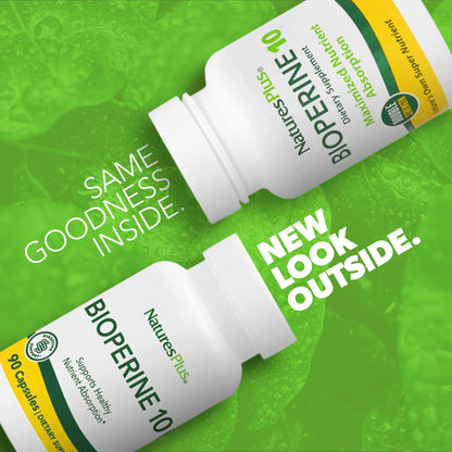 NaturesPlus Bioperine 10, 90 Capsules – Vegan, Gluten Free, 90 Servings
