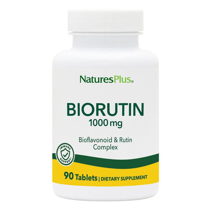 NaturesPlus Biorutin 1000mg - 90 Tablets | Bioflavonoid & Rutin Complex