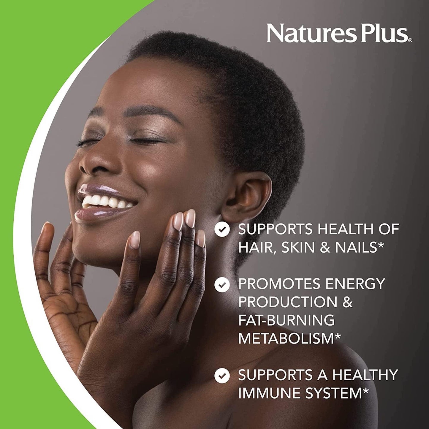 NaturesPlus Biotin Sustained Release – 90 Tablets (90 Servings) – Vegetarian, Gluten Free