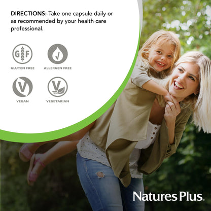 NaturesPlus Herbal Actives Chasteberry - 60 Capsules, Menstrual Health