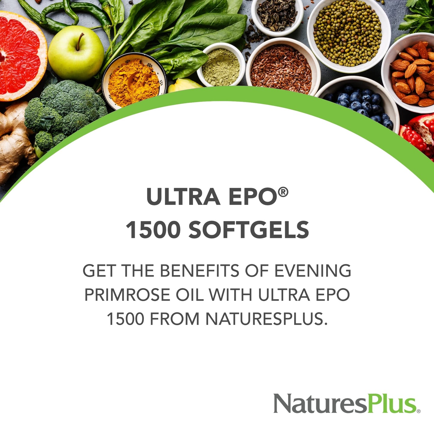 NaturesPlus Ultra EPO 1500 mg – Evening Primrose Oil | Premenstrual & Menopausal Support