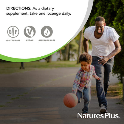 NaturesPlus Immune Zinc Lozenge Berry - 60 Lozenges - Dual-Action Zinc Formula - Vegan & Gluten Free