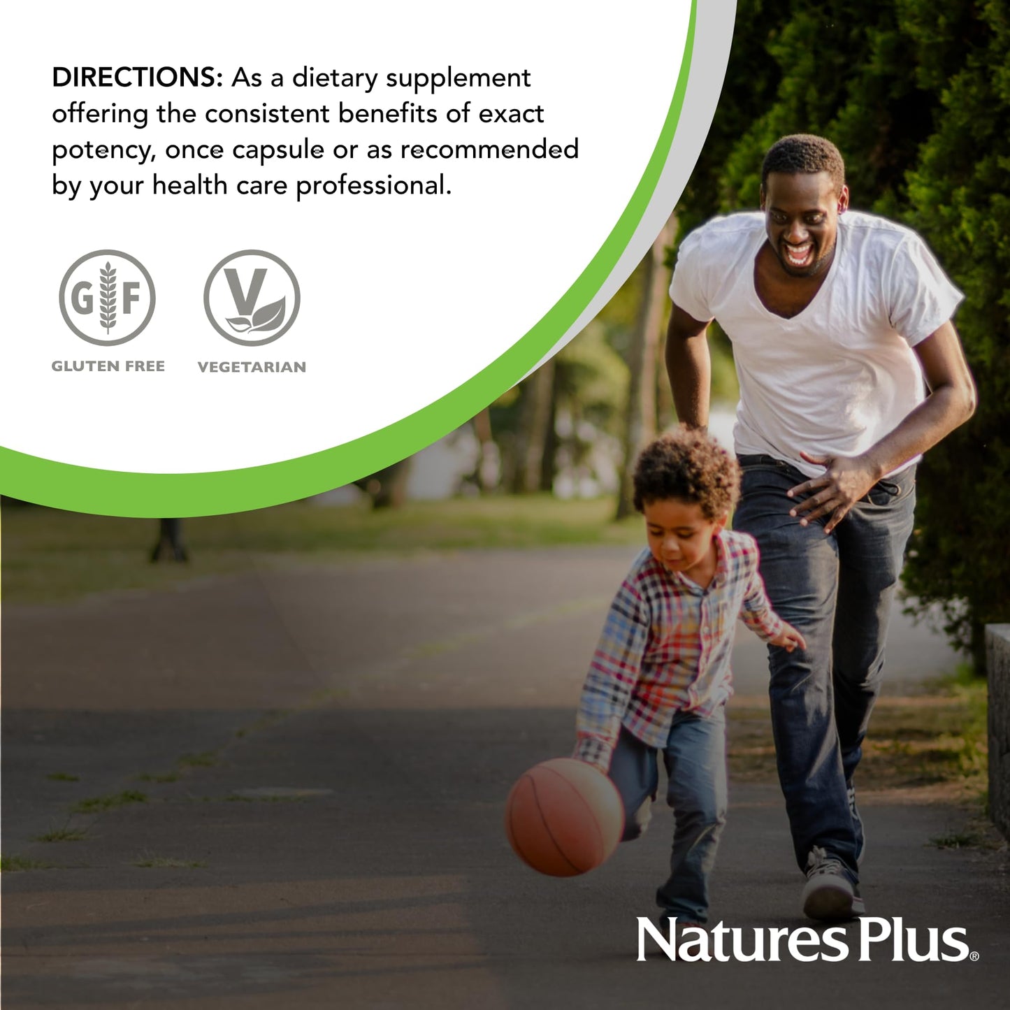 NaturesPlus Herbal Actives Green Tea - 60 Capsules (Non-GMO, Vegan)