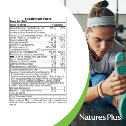 NaturesPlus Hema-Plex Iron - 85 mg Chelated Iron | 30 Servings