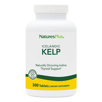 NaturesPlus Icelandic Kelp - 150 mcg Iodine, 150 mg Kelp | 300 Tablets