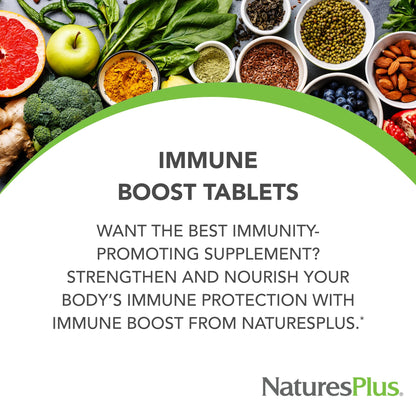 NaturesPlus Immune Boost - 60 Tablets (30 Servings) | Immune Support & Antioxidants