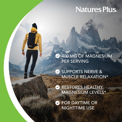 NaturesPlus KalmAssure Magnesium Powder – 0.8 lb, Unflavored | 60 Servings | Non-GMO, Gluten Free, Vegan