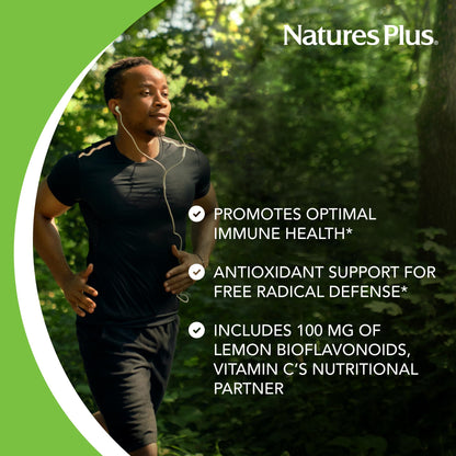 NaturesPlus Liquid Vitamin C 1000 mg - 30 oz | Lemon Bioflavonoids | Vegetarian, Gluten Free | 30 Servings