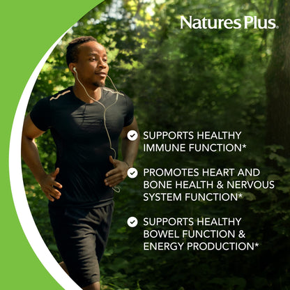 NaturesPlus Magnesium 200 mg | 180 Tablets | Vegetarian & Gluten Free - 180 Servings
