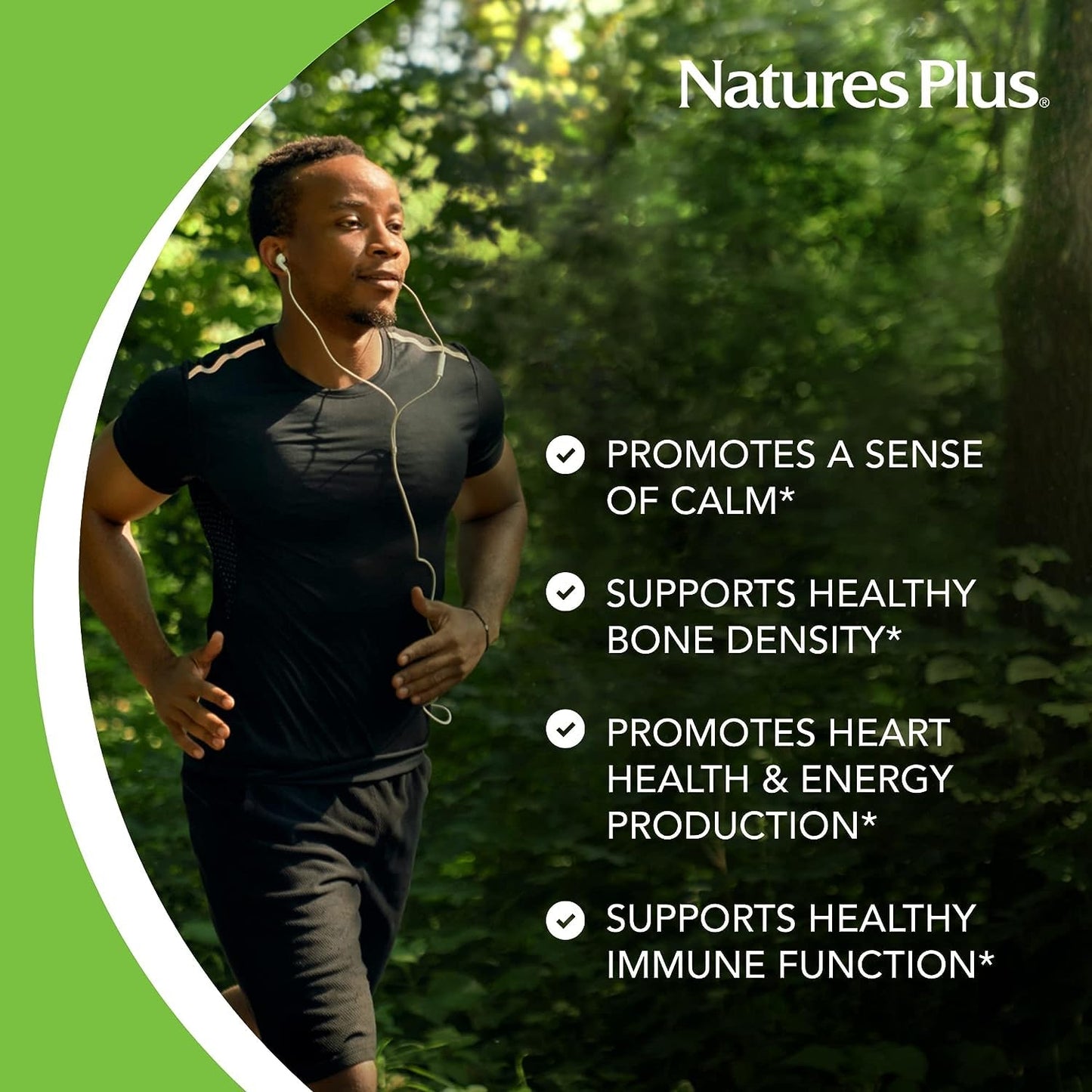 NaturesPlus Magnesium Citrate Gummies Raspberry - 75 Gummies | Calm Mind & Body, Bone Support