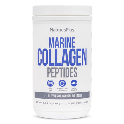 NaturesPlus Marine Collagen Peptides Unflavored — 0.54 lb | Hair, Skin, Nails & Joints