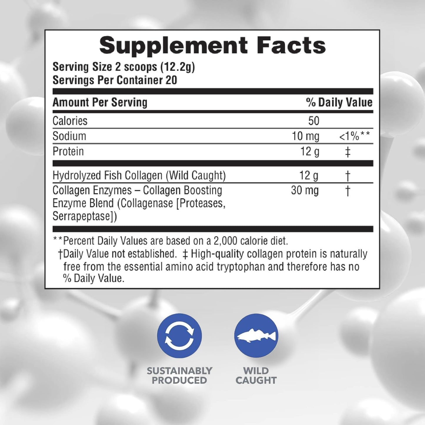 NaturesPlus Marine Collagen Peptides Unflavored — 0.54 lb | Hair, Skin, Nails & Joints
