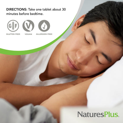 NaturesPlus Melatonin 10 mg – 90 Fast-Acting Tablets – Vegan & Gluten Free