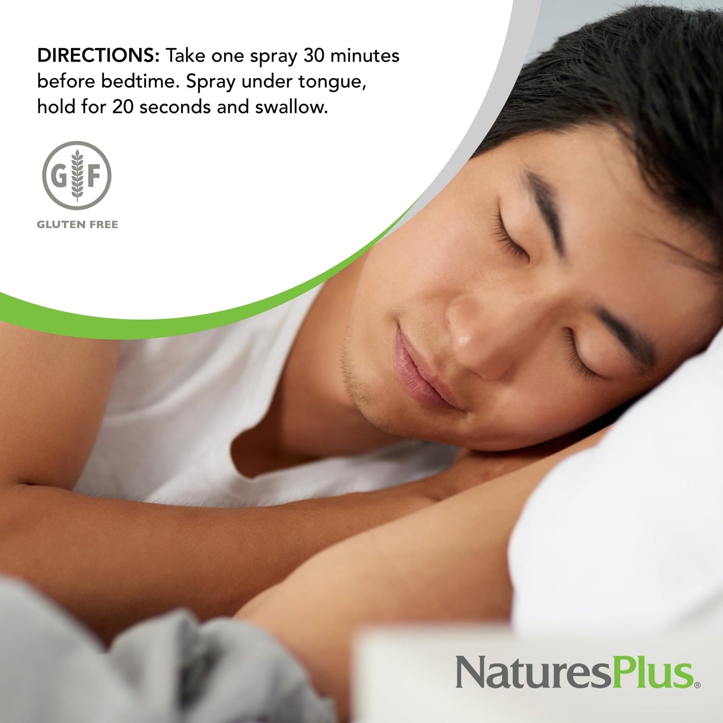 NaturesPlus Melatonin Spray – Peppermint, 2 fl oz, Pack of 2, B6 & E